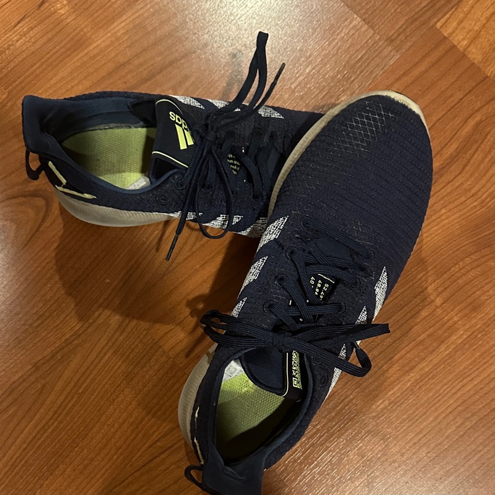 Adidas Men's Navy and Yellow Athletic Shoes